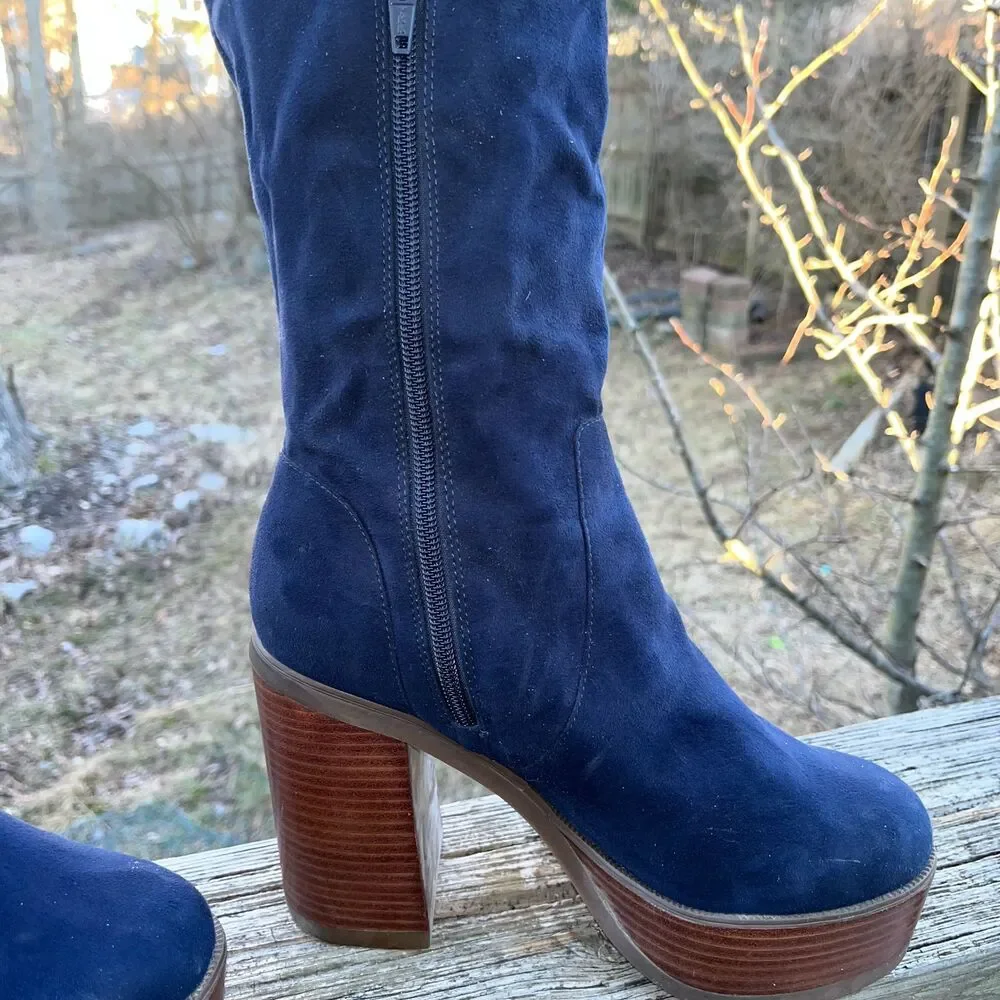 Charmed 70s Knee High Boots by Asos Size 5